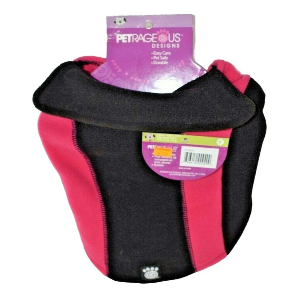 PetRageous Dog Small Designs Pink and Black Wrap Pet Jacket
